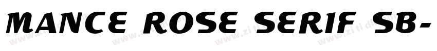 MANCE ROSE SERIF SB字体转换